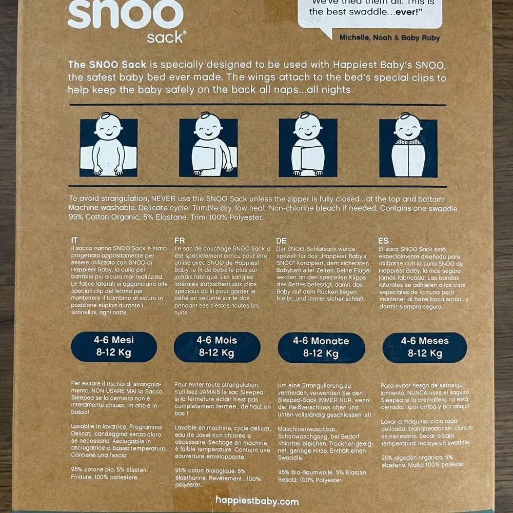 Happiest Baby Snoo Sack - Cream
